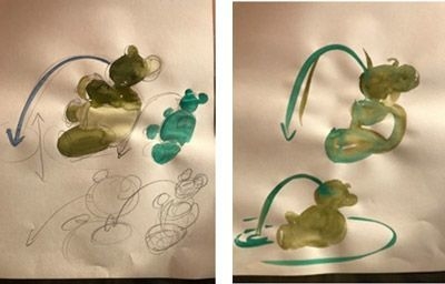 テディベアの噴水 ※上記は作品構想段階のラフ画となります。