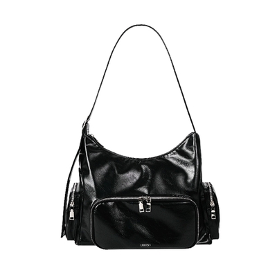 Artificial Leather Cooler Bag - black