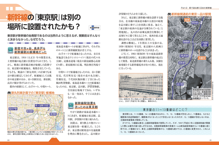 ■Part2　駅で読み解く日本の新幹線　「新幹線の東京駅」は別の場所に設置されたかも？