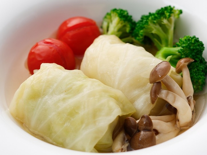 「岩下の新生姜入りロールキャベツ」調理例