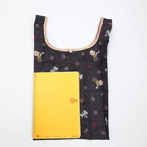 スヌーピーのシンプルな折りたたみエコバッグ