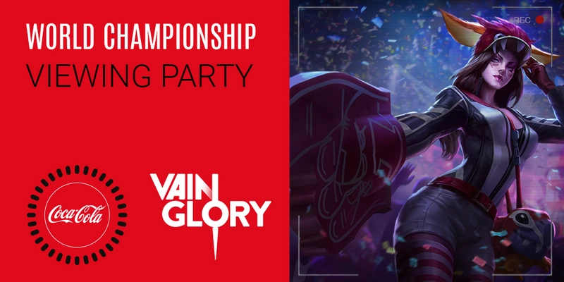 世界最大のモバイルeスポーツ「Vainglory(ベイングローリー)」、 ザ コカ・コーラ カンパニーとワールドチャンピオンシップ 観戦パーティを共同開催！