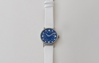 sapporo star watch 札幌駅 星の大時計(革バンド 白)