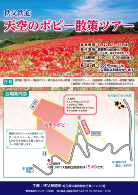 天空のポピー散策ツアーパンフレットイメージ