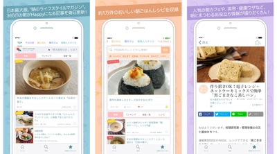 朝時間.jp、朝ごはんレシピや美容情報などの 朝型ライフスタイル情報を発信するAndroidアプリをスタート