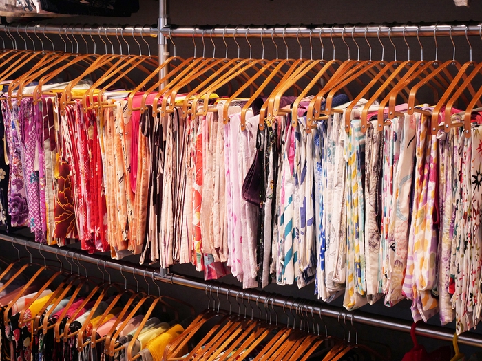 100種類を超える浴衣