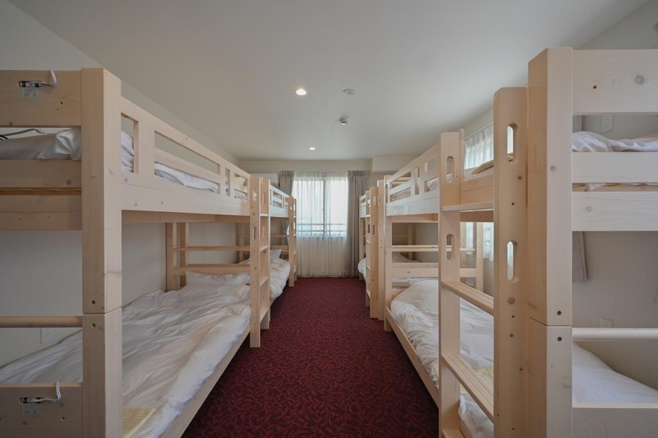 シェアルームの2段ベッド