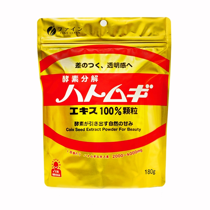 ハトムギエキス100%顆粒 パッケージ(表)