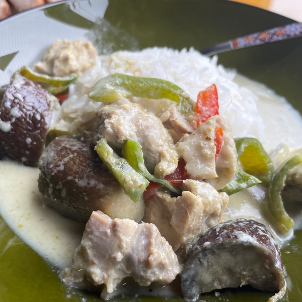 具沢山なグリーンカレー　