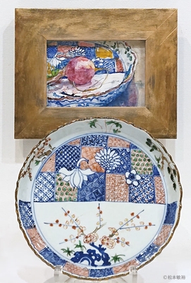 ギャルリーフロレゾン「本敏裕絵画展～明末・清初の五彩磁器と果物～」