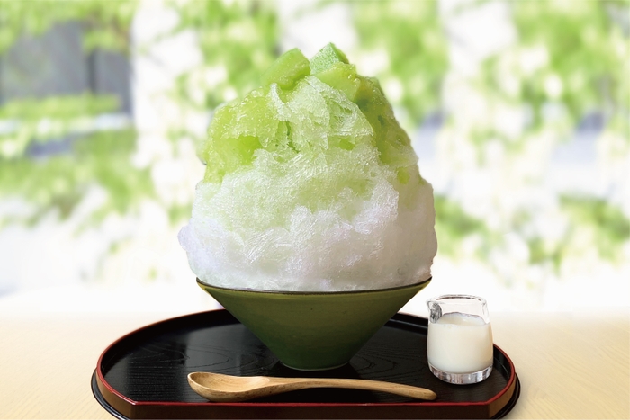 『こまち茶屋』かき氷「生メロン」1,210円(税込)