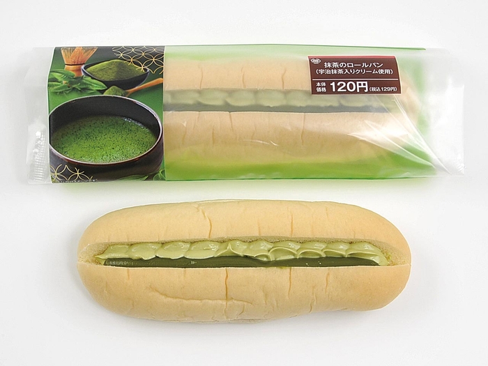 抹茶のロールパン