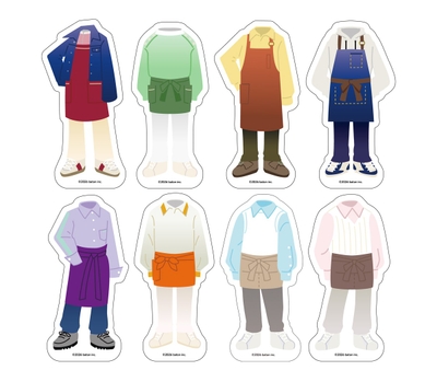 QuizKnock10周年 衣装ステッカー コラボカフェVer.(全8種)　各800円(税込)