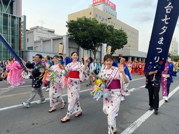 東北絆まつりパレードで仙台をPR