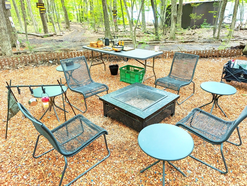 BBQ台含めた機材一式あります