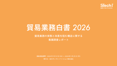 貿易業務に関わる2,060名の調査結果をまとめた『貿易業務白書2026』