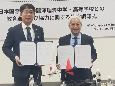 麗澤瑞浪中学・高等学校、ベトナム「日本国際学校（JIS）」と国際連携基本協定を締結
