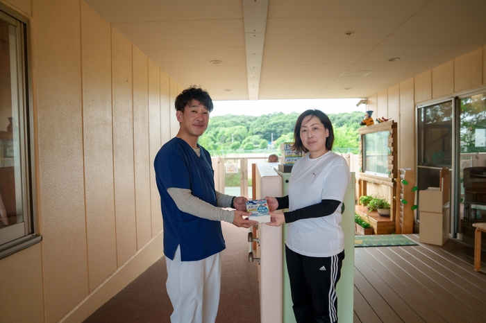 保育園に経口補水液を寄付(3)