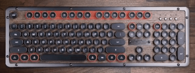 タイプライターのヴィンテージ感溢れるキーボード 「Azio Retro