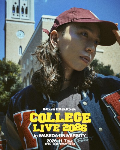 Kvi Babaが早稲田祭2026に登場　早稲田アリーナでワンマンライブ開催