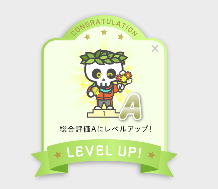 レベルアップ通知　自己効力感の向上に効果的