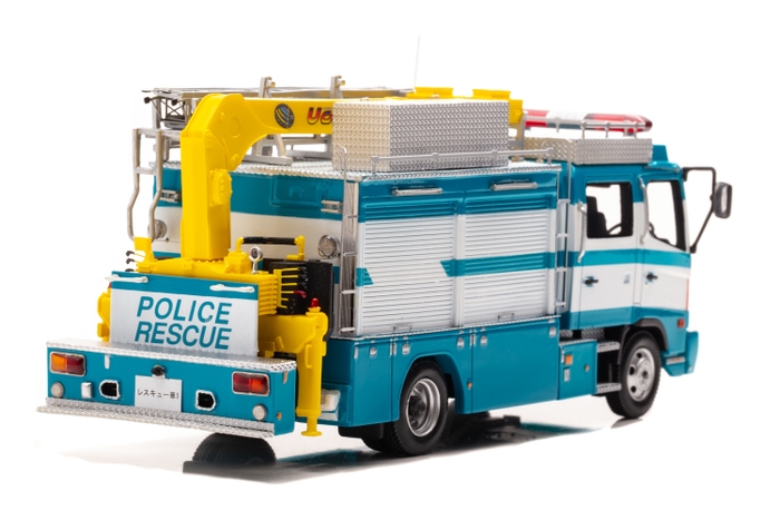 右後：1/43 日野 レンジャー 2011 警察本部警備部機動隊レスキュー車両