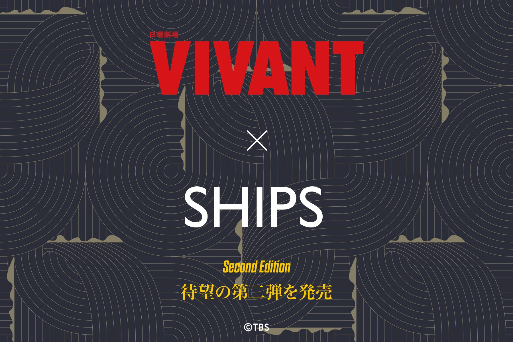 話題沸騰のドラマ『VIVANT』とSHIPSの限定コラボアイテム第2弾が登場!