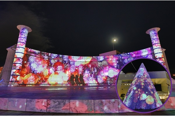 第19回(2018年)は、好評だったプロジェクションマッピングを2か所に増設しました。