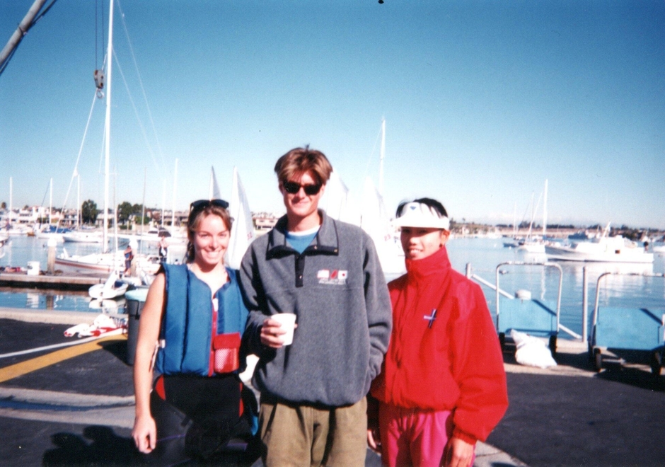 アメリカ西海岸ニューポートビーチにて(森さん写真右)