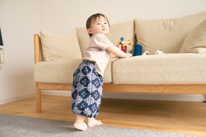 1歳2ヶ月の女の子着用