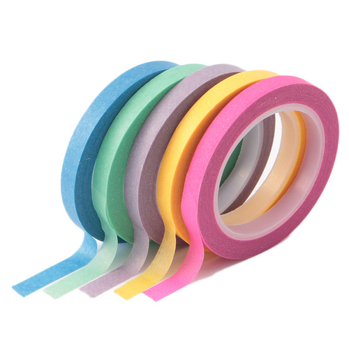 「マスキングテープ 5色セット」価格：150円／サイズ：Φ4.4×H0.5cm／貼って剥がせるマスキングテープ。5色が楽しめるセットです。ふせんとしての使用もオススメです。