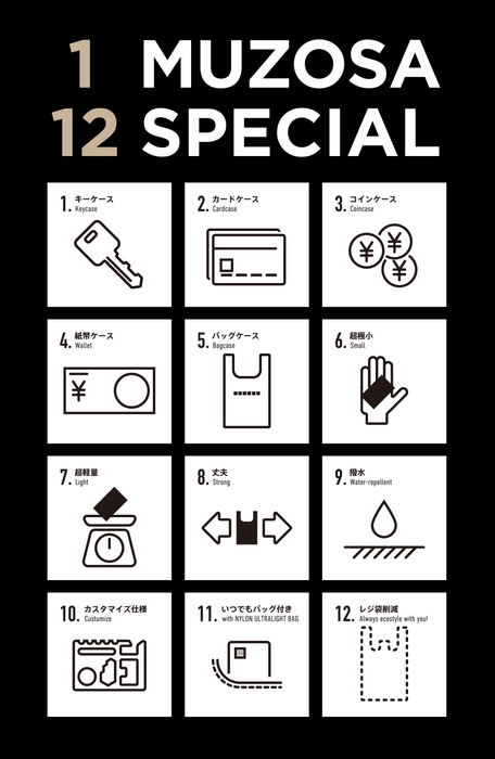 極小多機能。1つで12役。