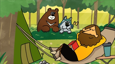 山を舞台に動物やアウトドア大好き人間たちが繰り広げる コメディーアニメ『ハウディジョニー』を10/5(月)より公開
