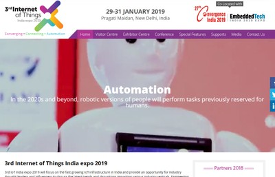 第3回インドモノのインターネット (IoT) エキスポ 2019年