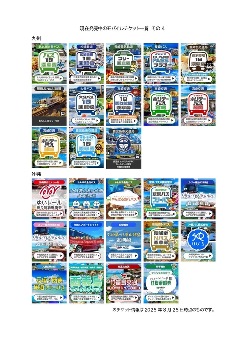 モバイルチケット一覧その4