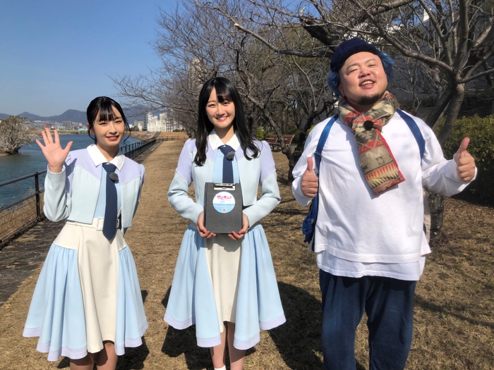 （左から）沖侑果（STU48）・信濃宙花（STU48）・HIPPY