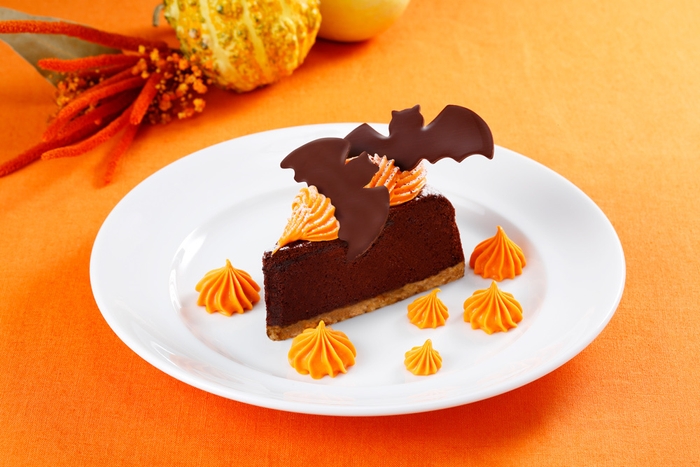 「チョコレートチーズケーキ with パンプキンクリーム」680円(税別)