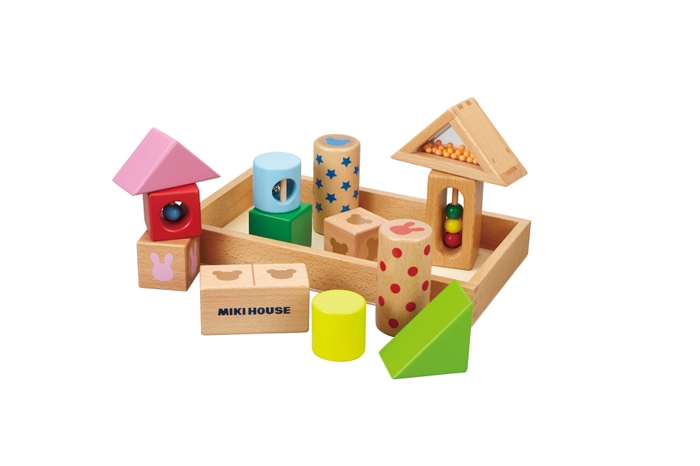 ミキハウス 汽車でコロコロ♪プルトーイ