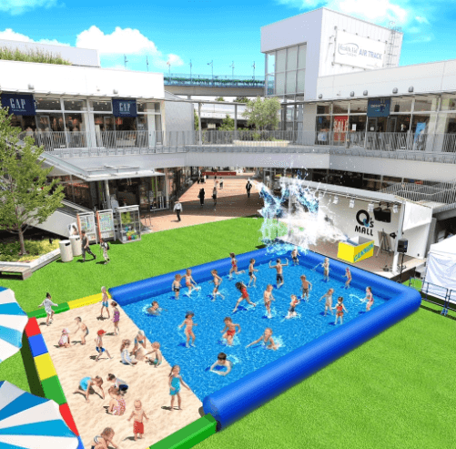 もりのみやキューズモールBASE「キューズビーチ」