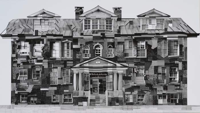 ツナ・リー《キルト・記憶の一部:培材大学校東棟(1916年)》2017(C)Tuna Lee