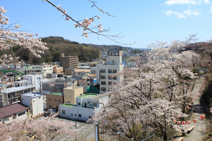 JR湯本駅前から歩いて楽しめる「御幸山公園」は、映えスポットとしてコスプレイヤーにも人気