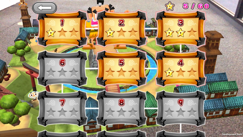 1人プレイでは60個の星を全部集めよう!