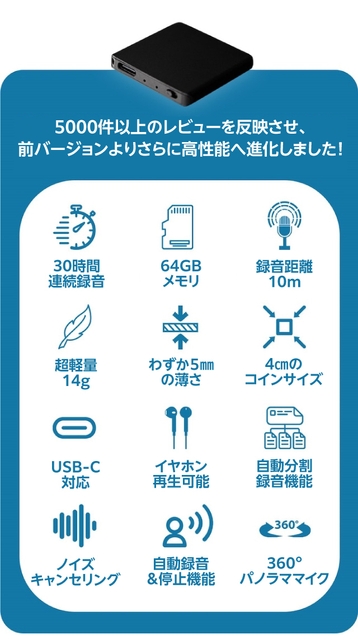 5&#44;000件のレビューを反映した最新型