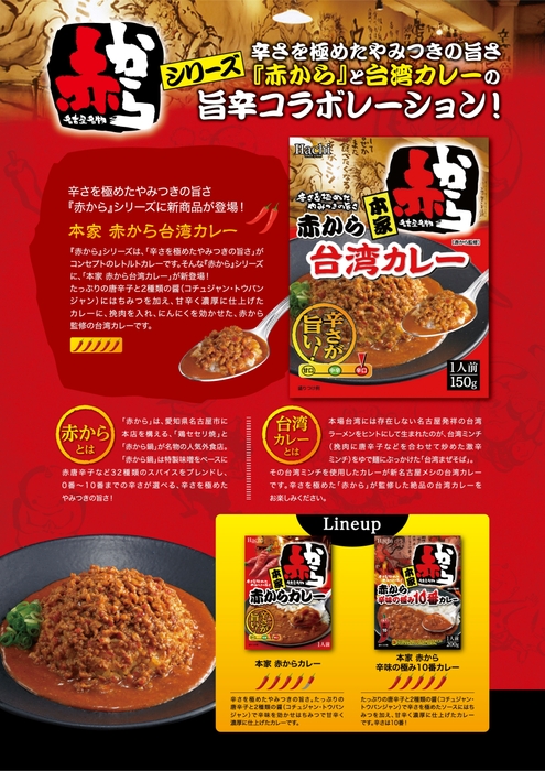 本家 赤から台湾カレーチラシ