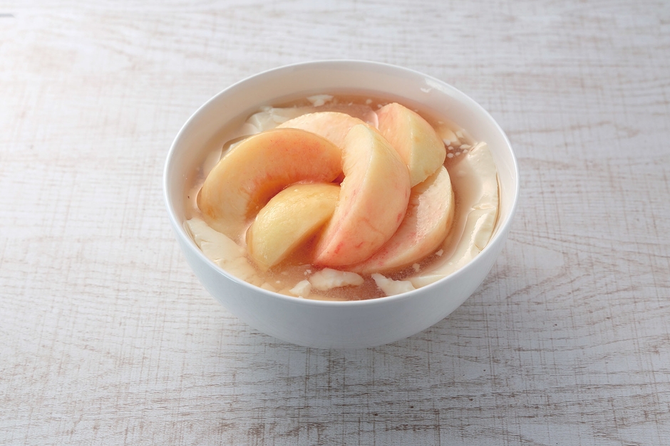 【浅草豆花大王】桃の豆花