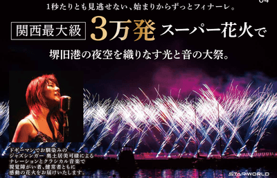 関西最大級 3万発スーパー花火