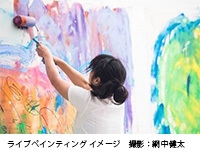 ライブペインティング イメージ 撮影:網中健太