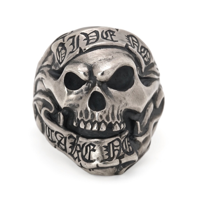 Give No Take No Skull Ring