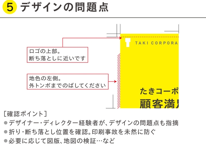 校正サービス例:(5)デザインの問題点