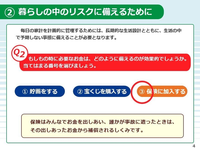 「リスク教育副教材(高校生向け)」パワーポイント版 2